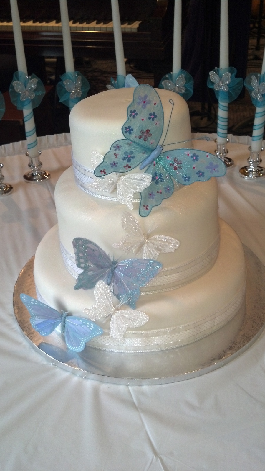Butterfly Bat Mitzvah Cake - CakeCentral.com