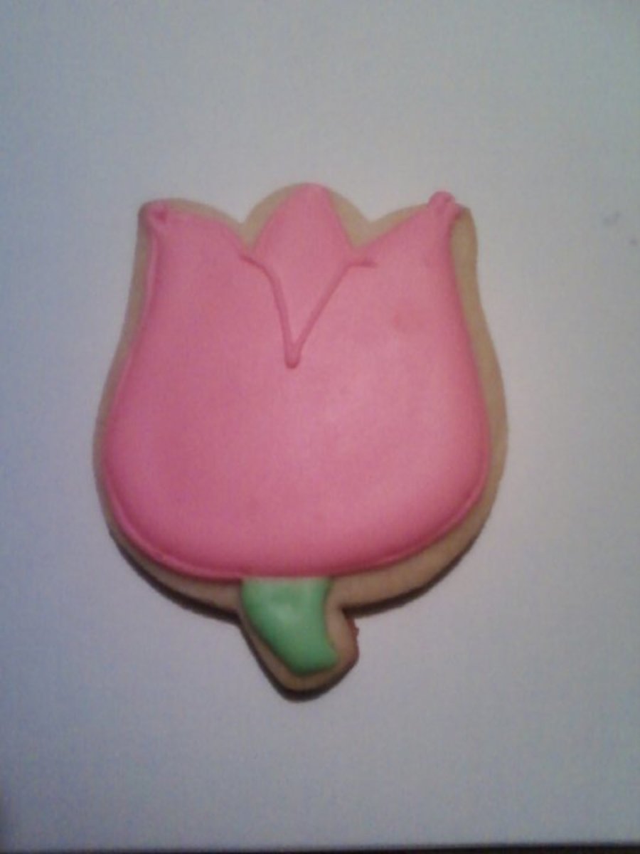 Pink Tulip Sugar Cookie
