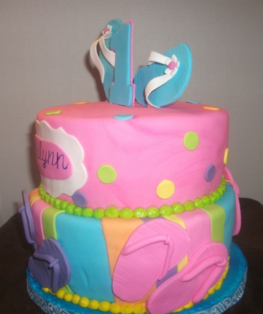 Flip Flop Birthday Cake