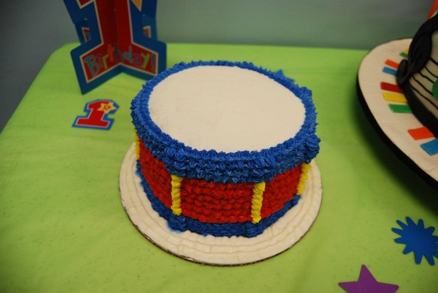 Drum Smash Cake