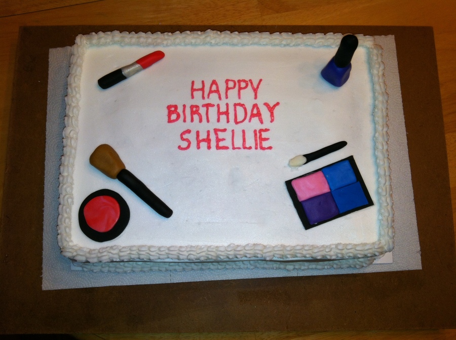 Makeup Birthday Cake