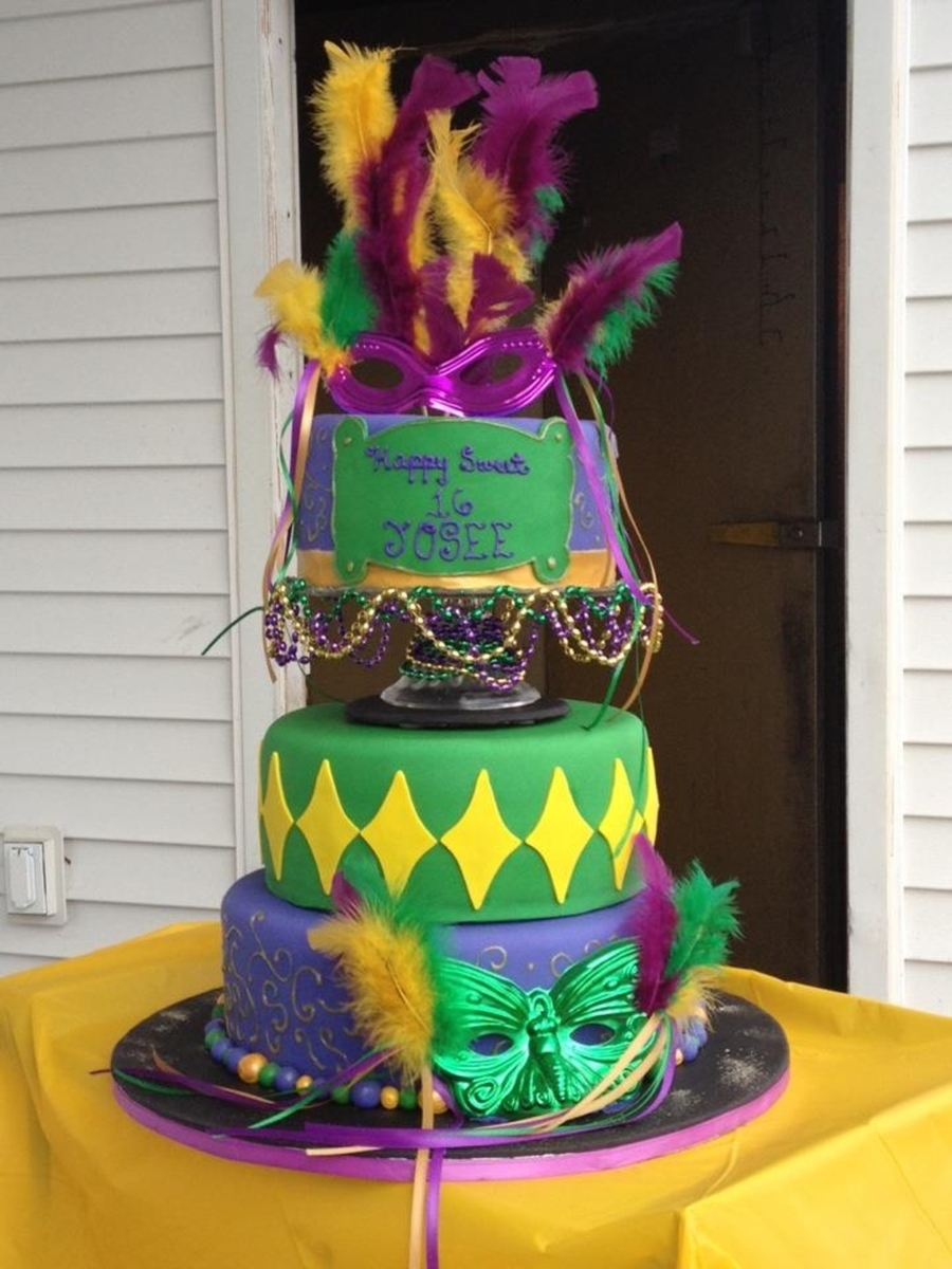 Mardi Gras Cake - CakeCentral.com