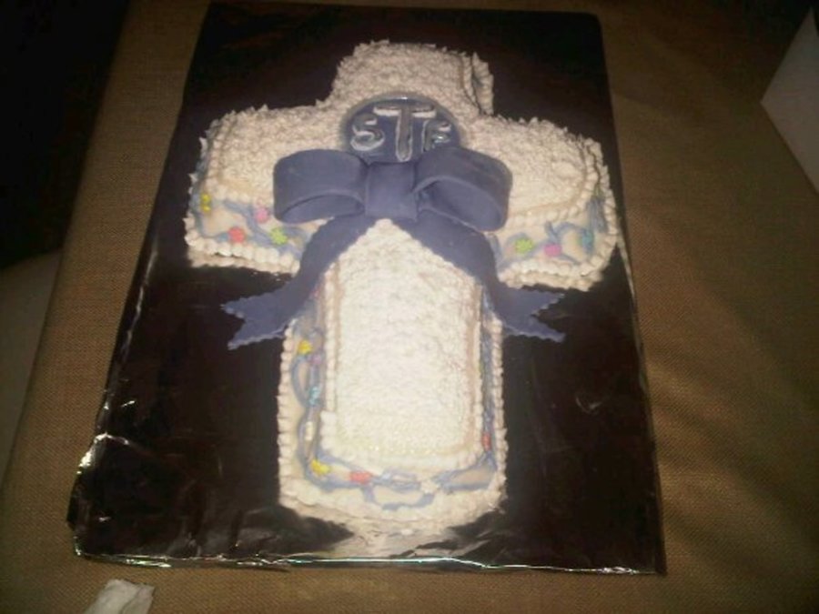 Christening Cross Cake