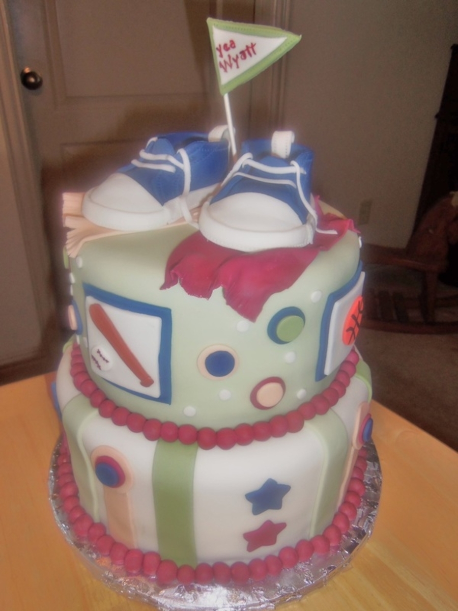 Sports Themed Baby Shower Cake Cakecentral Com