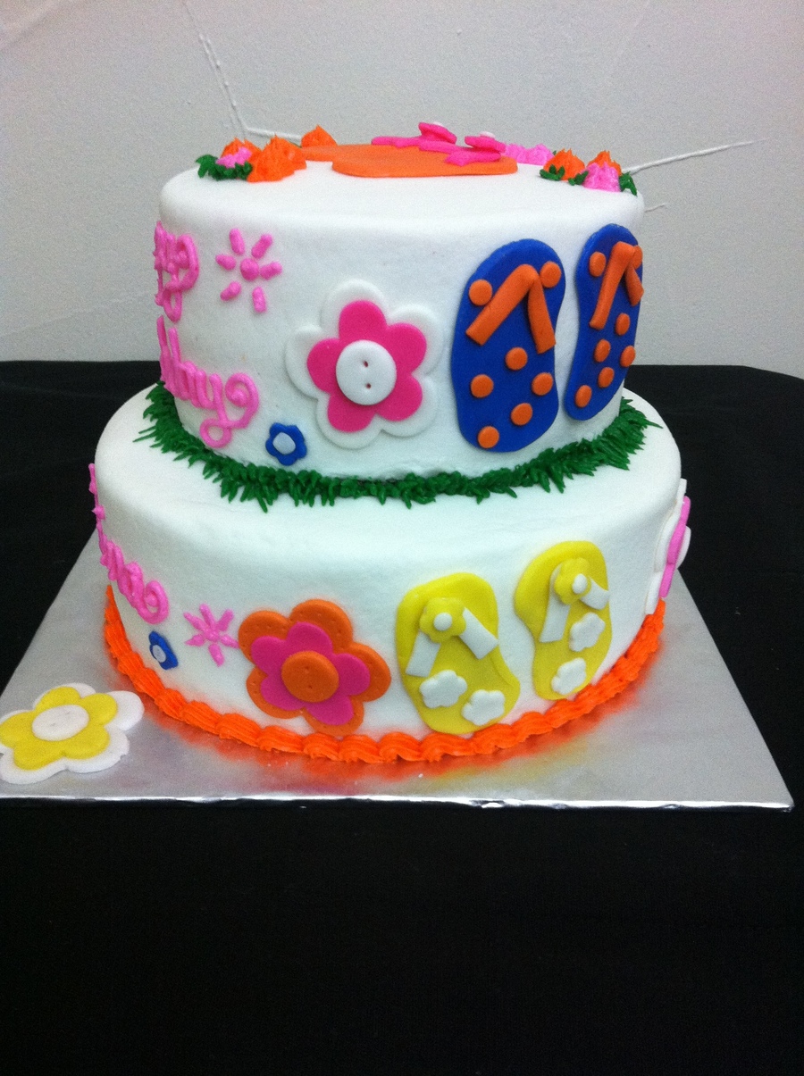 Flip Flop Birthday Cake