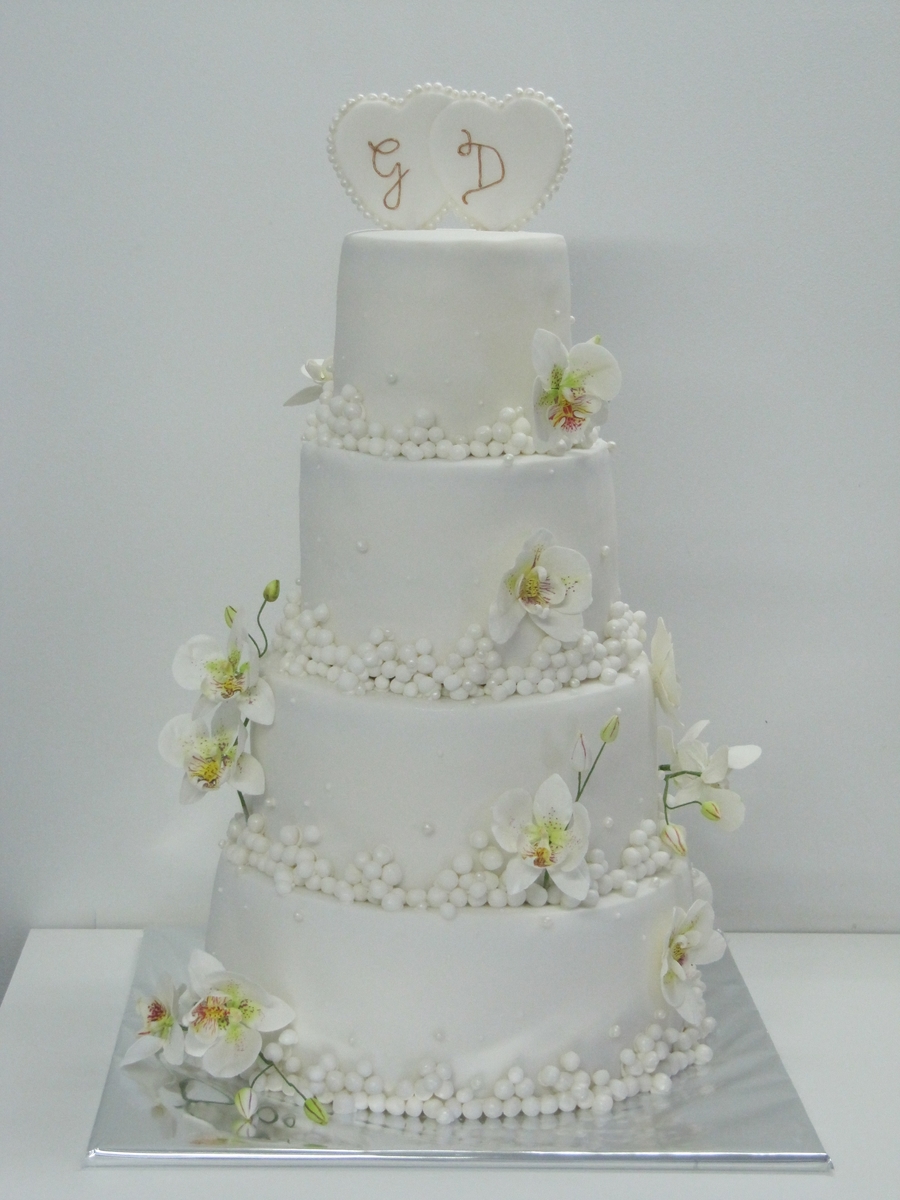 Orchid Wedding Cake - CakeCentral.com