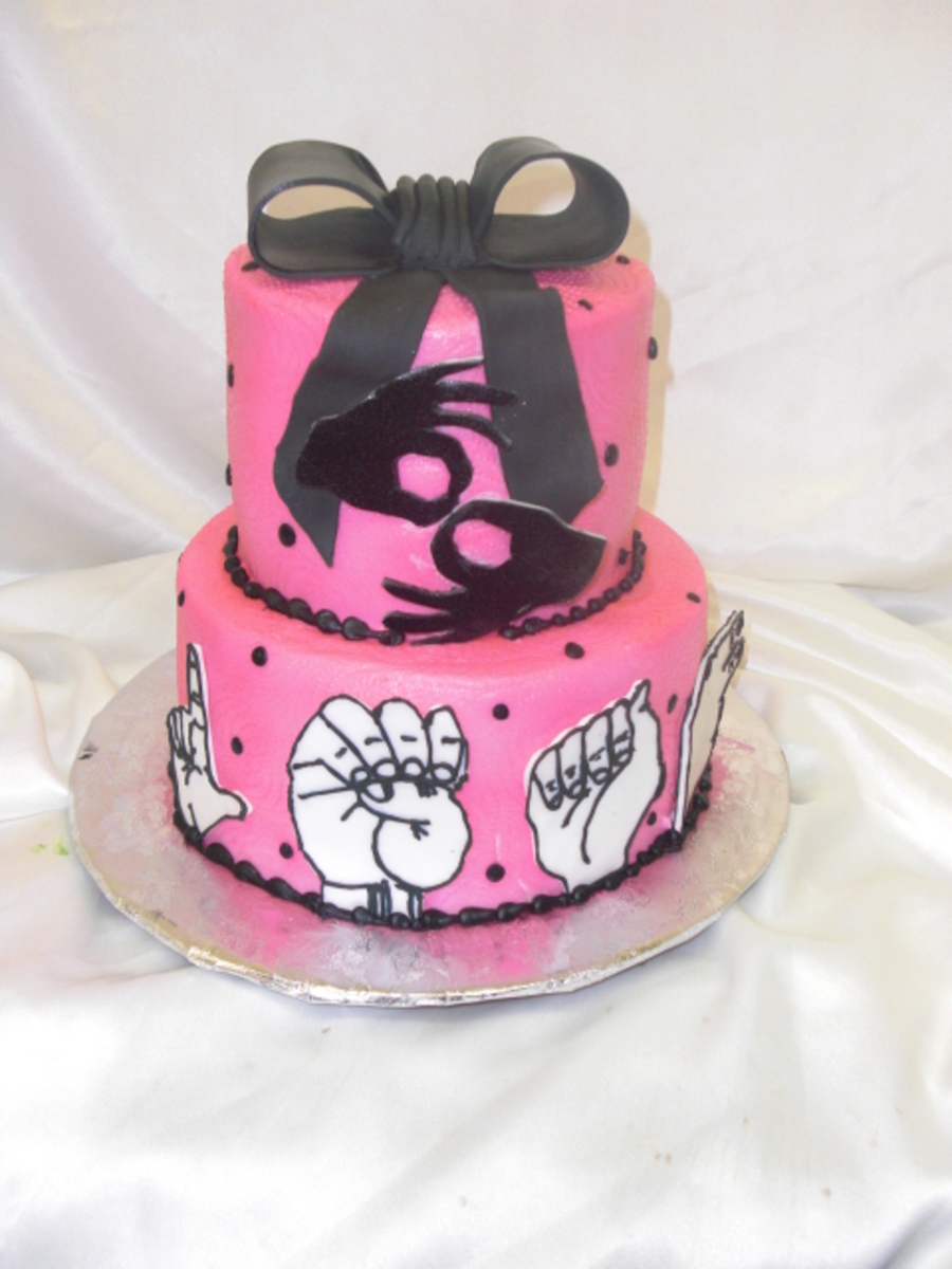 Sign Language Cakes