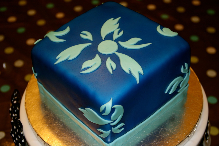 Blue Themed Cake - CakeCentral.com