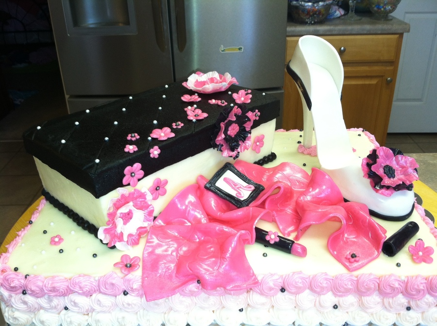 Yellow With Butter Cream Including Shoebox Only Decorations