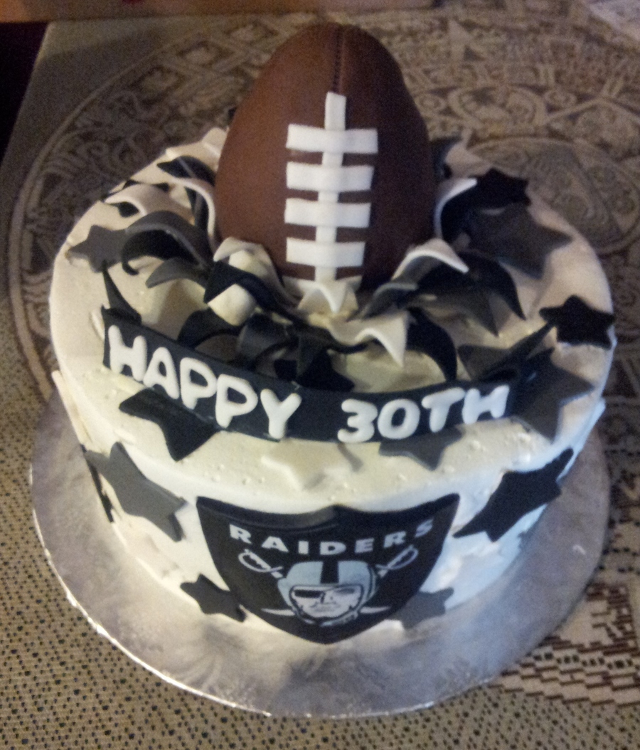 Raider Exploding Football - CakeCentral.com