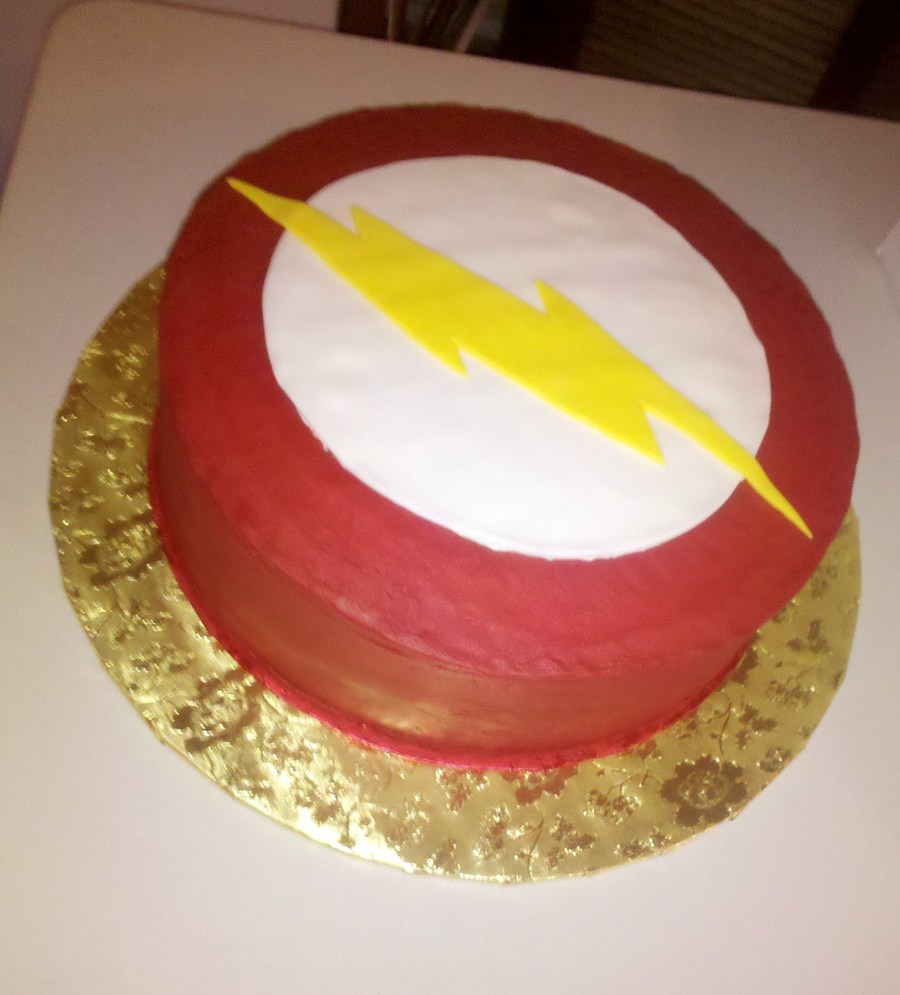 The Flash Birthday Cake - Flecks Cakes