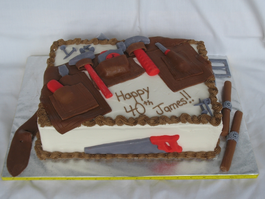 Tool Belt Birthday Cake
