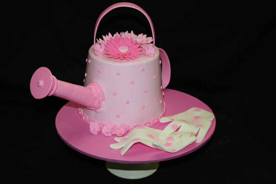 Watering Can Birthday Cake