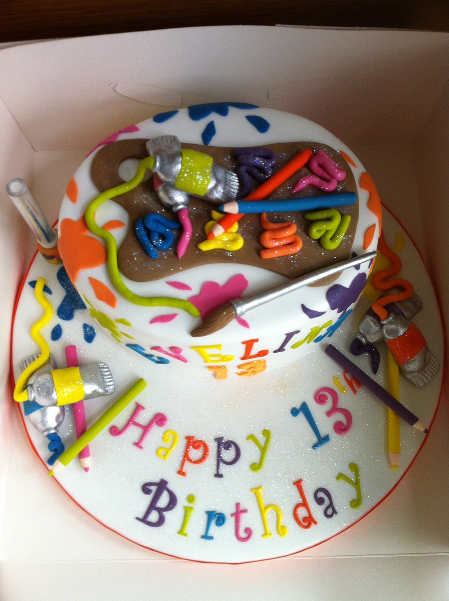 20 Choices Art Painting Cake Ideas You Can Save It At No Cost