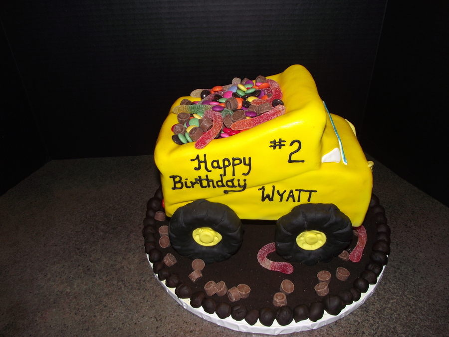 2Nd Birthday Dump Truck Cake