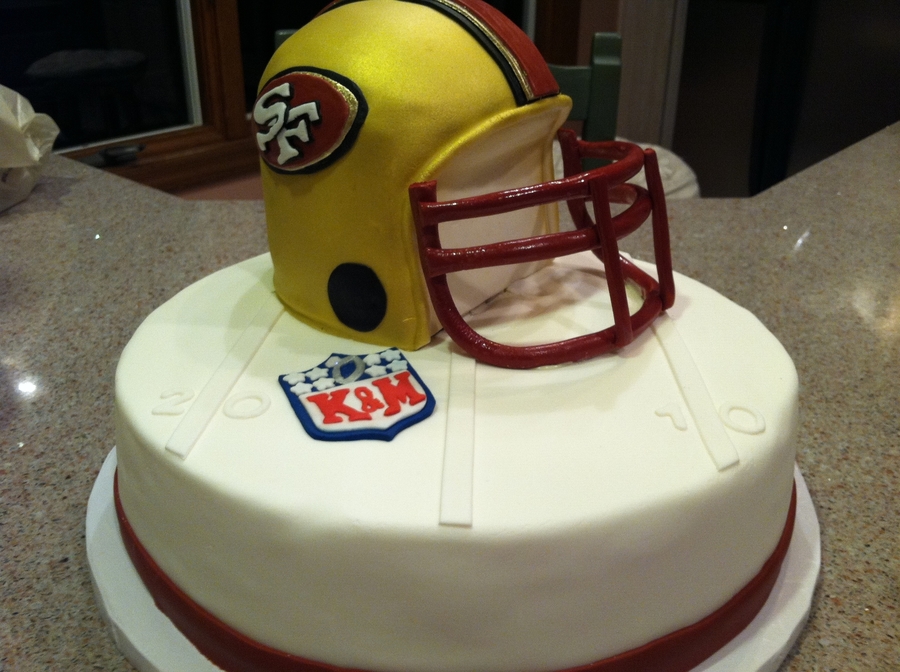 Football Helmet Groom's Cake