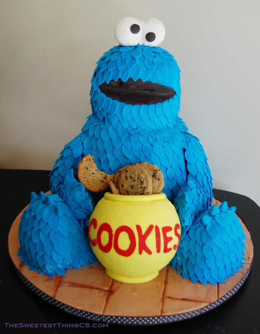 Cookie Monster Birthday Cake CakeCentral
