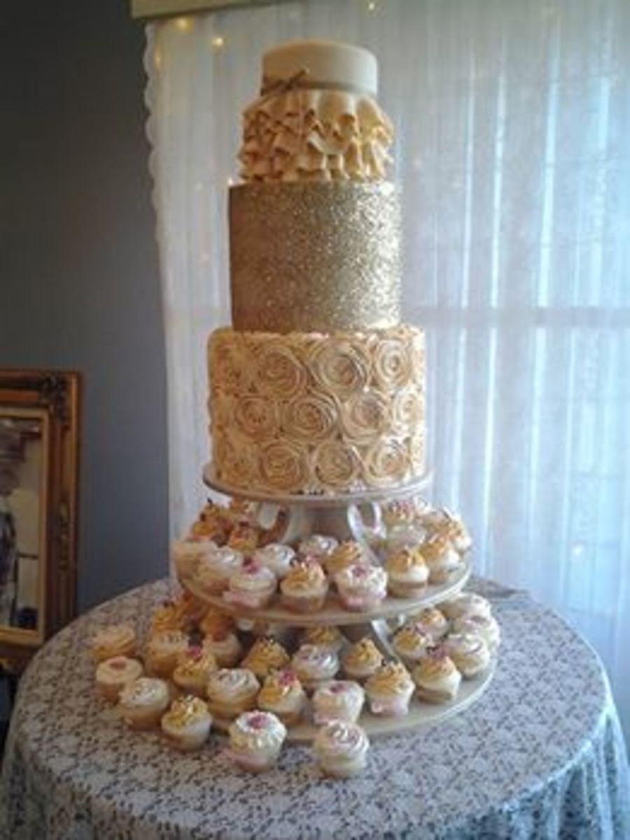 Glitter Wedding Cake