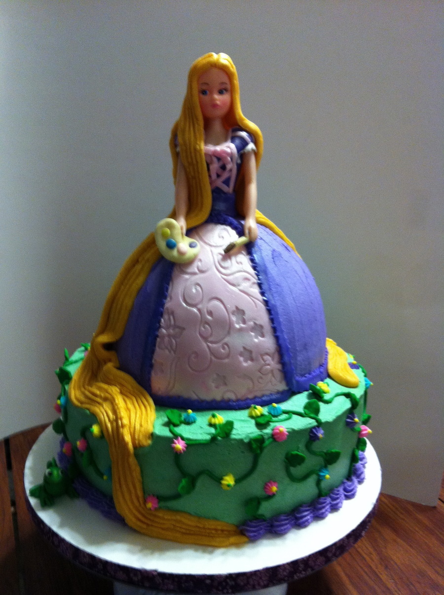 Download Rapunzel Cake - Front View - CakeCentral.com Yellowimages Mockups