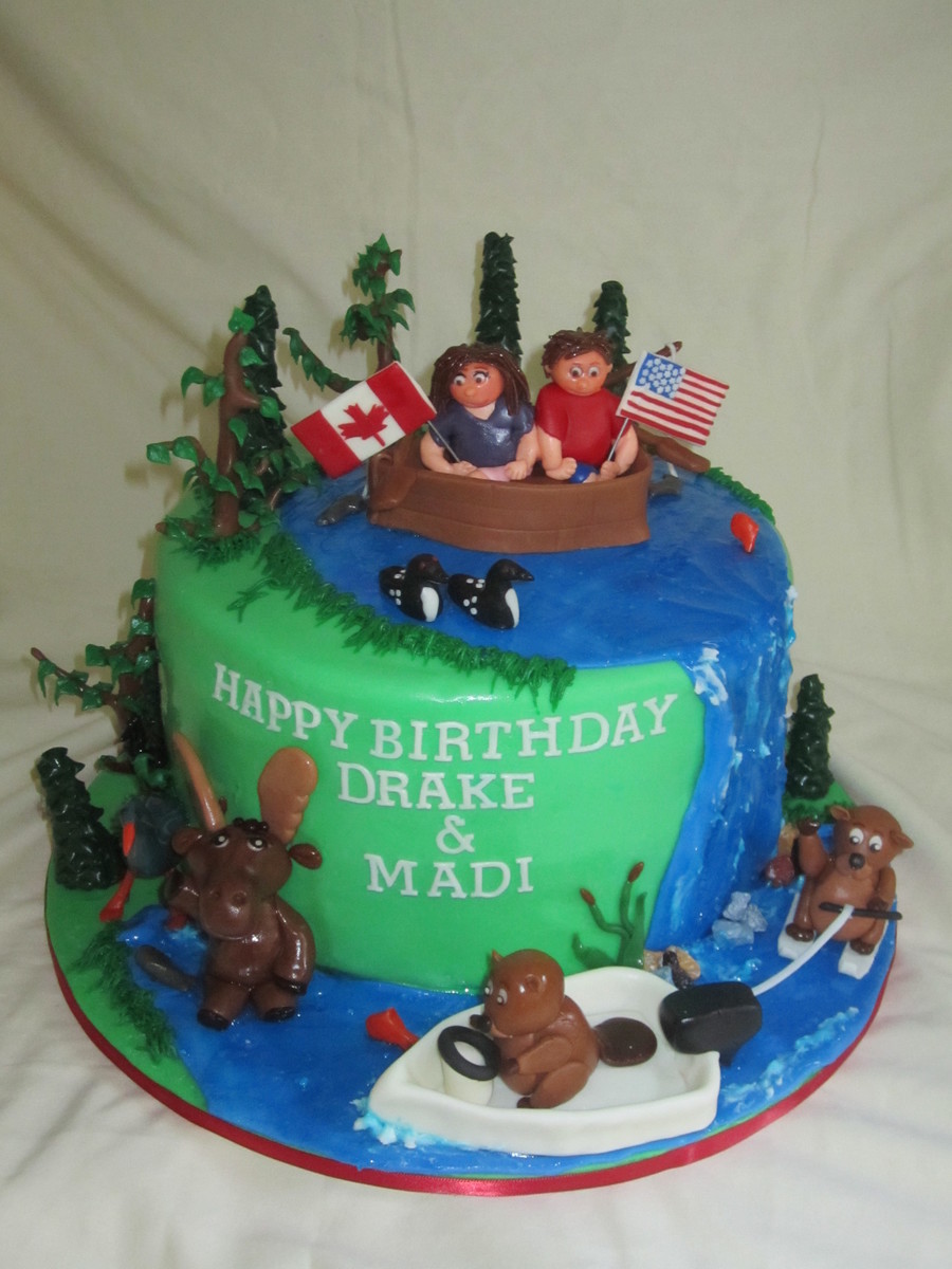 Muskoka Themed Birthday Cake - CakeCentral.com