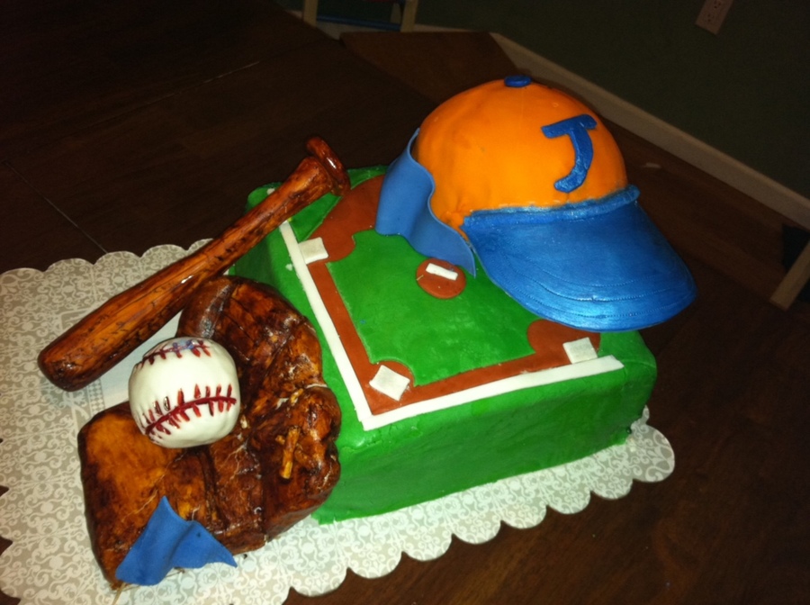 baseball field cake cakecentral