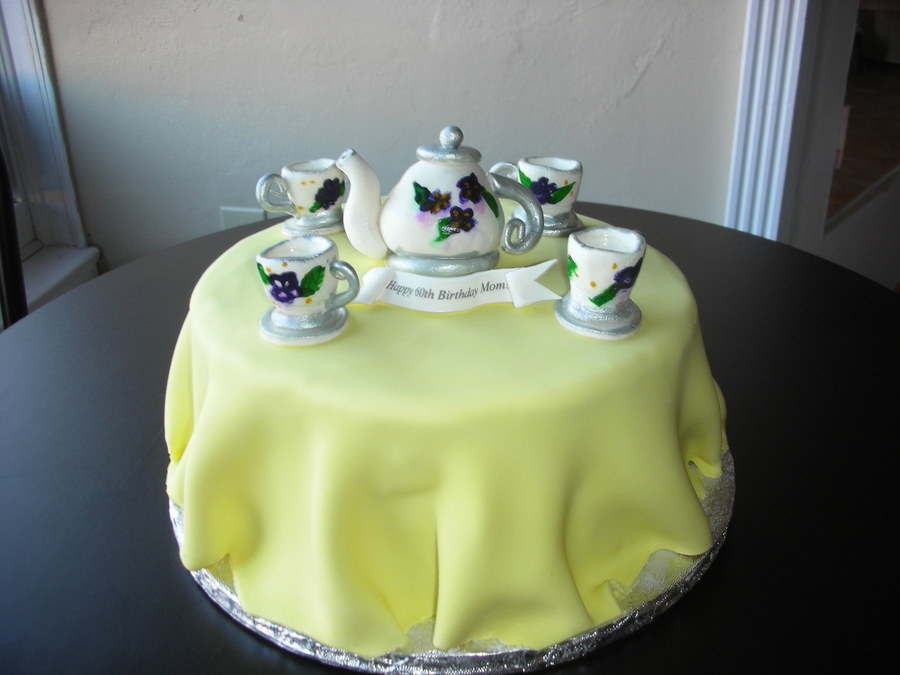 Tea Set Birthday Cake
