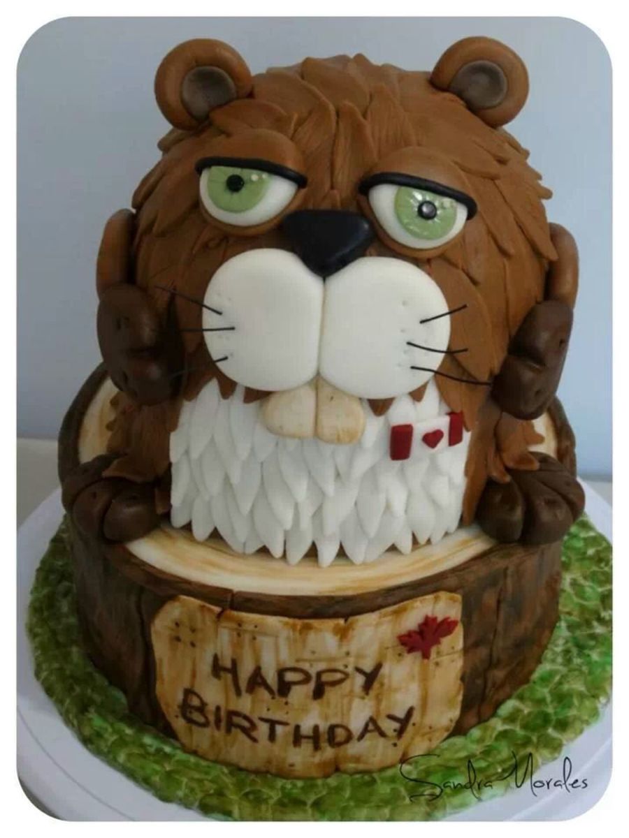 Canadian Beaver Castor Canadiense Canada Fondant