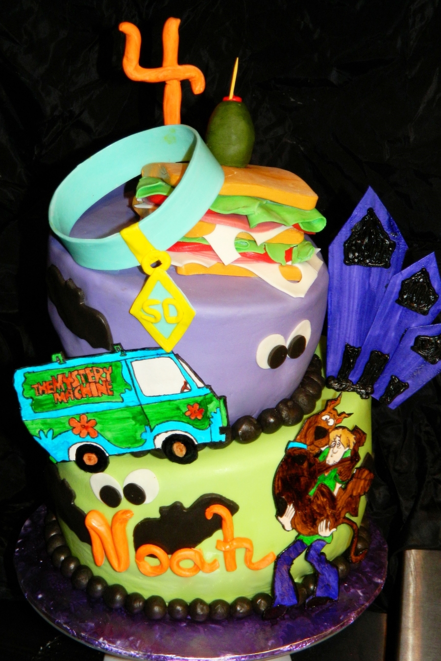 Scooby And Shaggy Topsy Turvy Birthday Cake