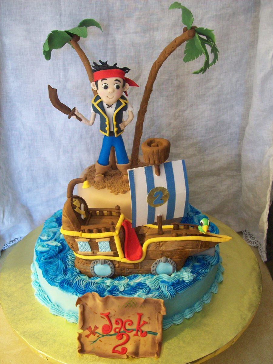 Jake And The Neverland Pirates Cake Fondant Jake Rkt Boat