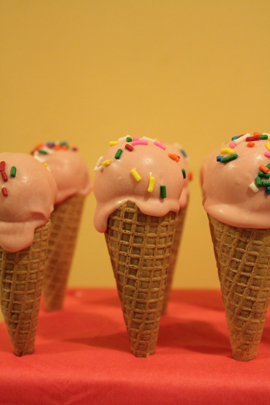 Ice Cream Cone Cake Pops