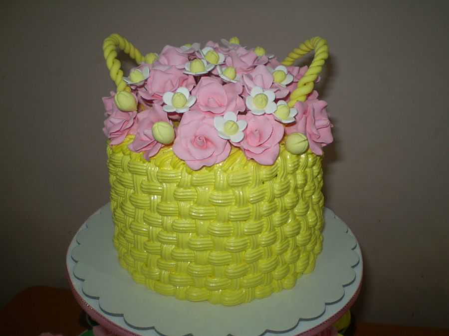 Flower Basket Birthday Cakes