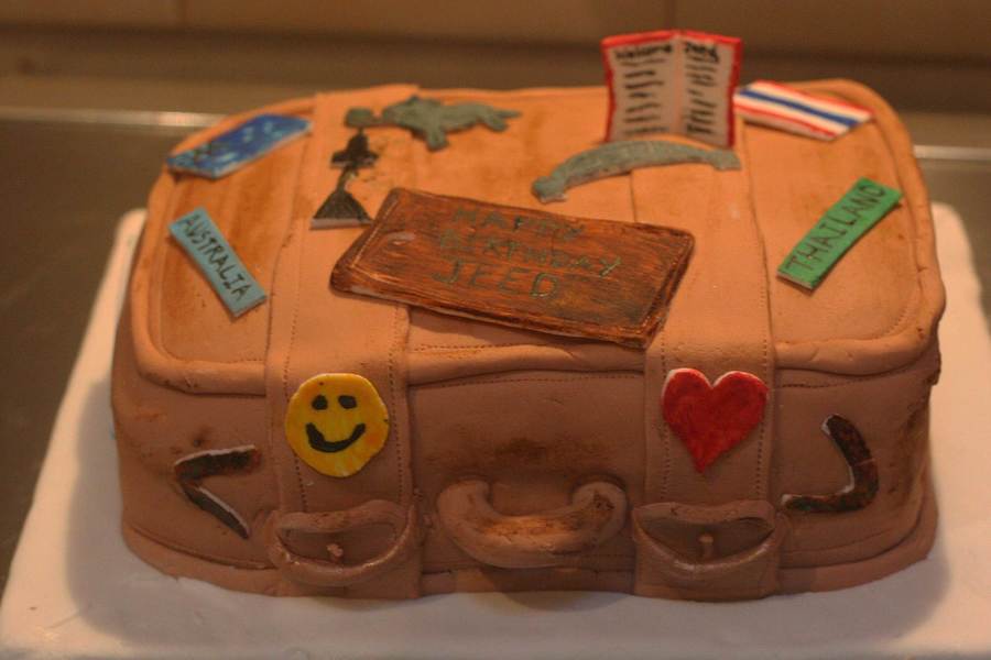 Suitcase Cake