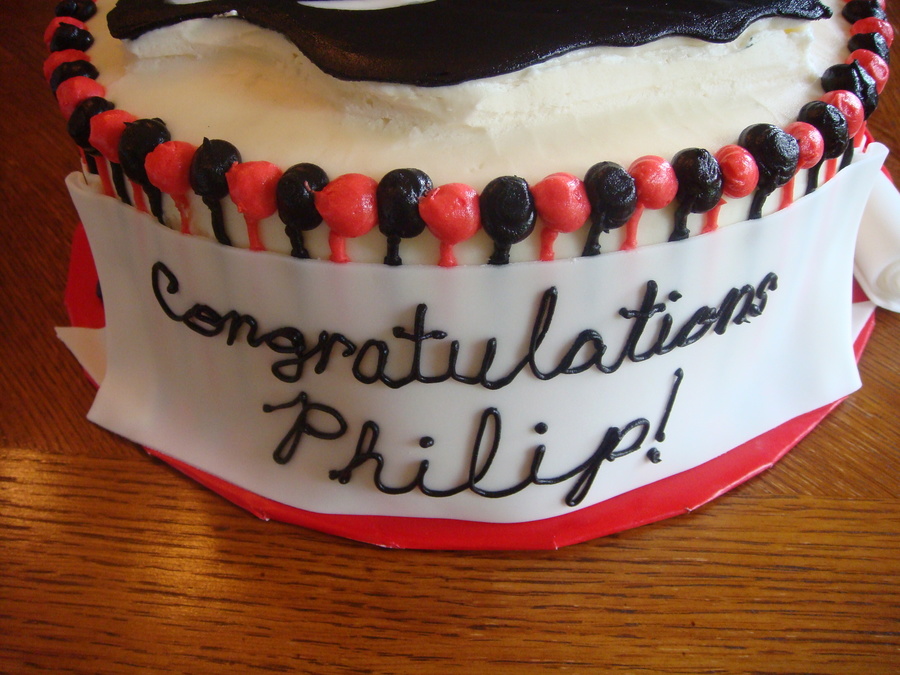 Panther Graduation Cake Cakecentralcom