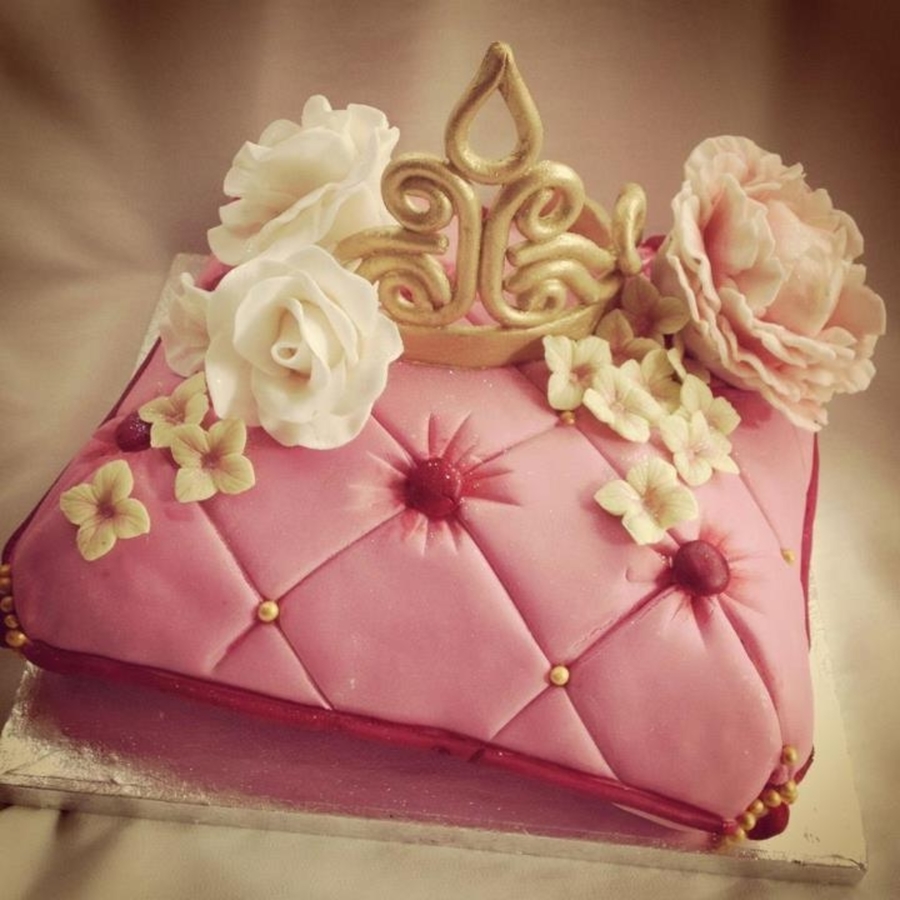 Bridal Shower Princess Cushion Cake