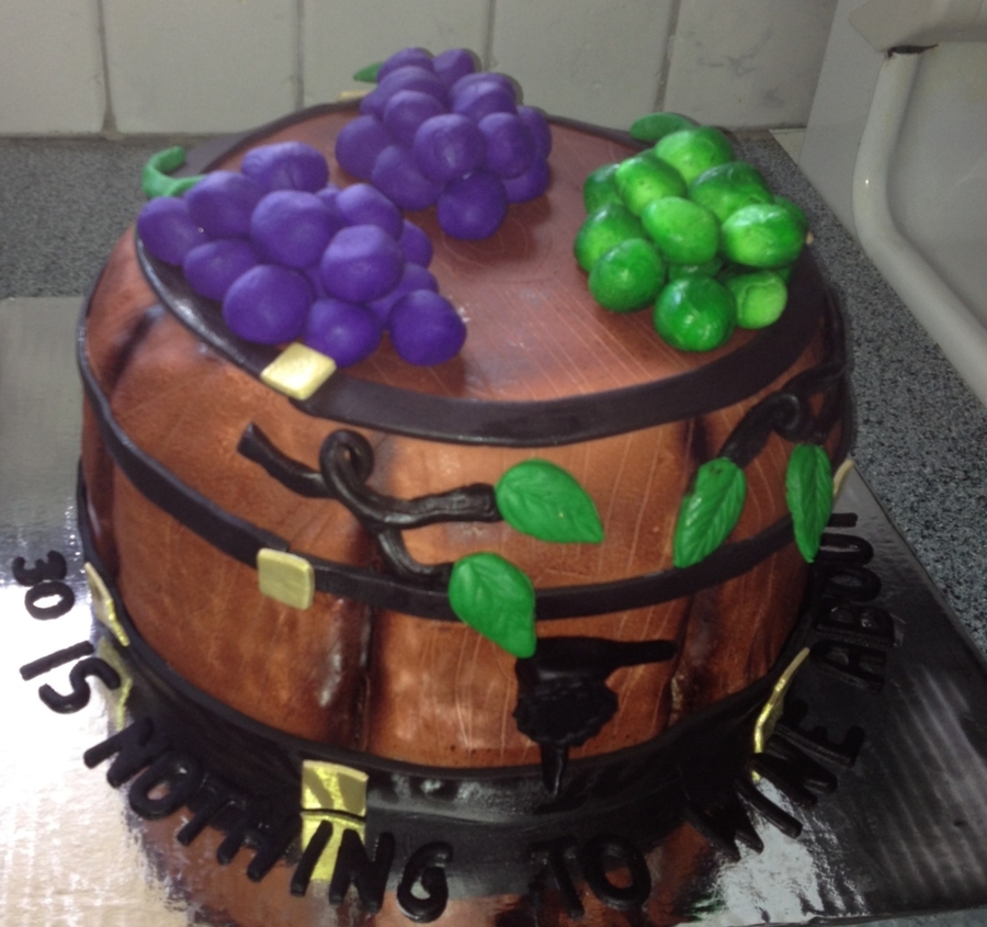 Wine Barrel Cake