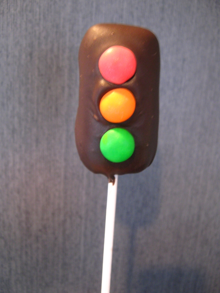 Traffic Themed Cake Pops