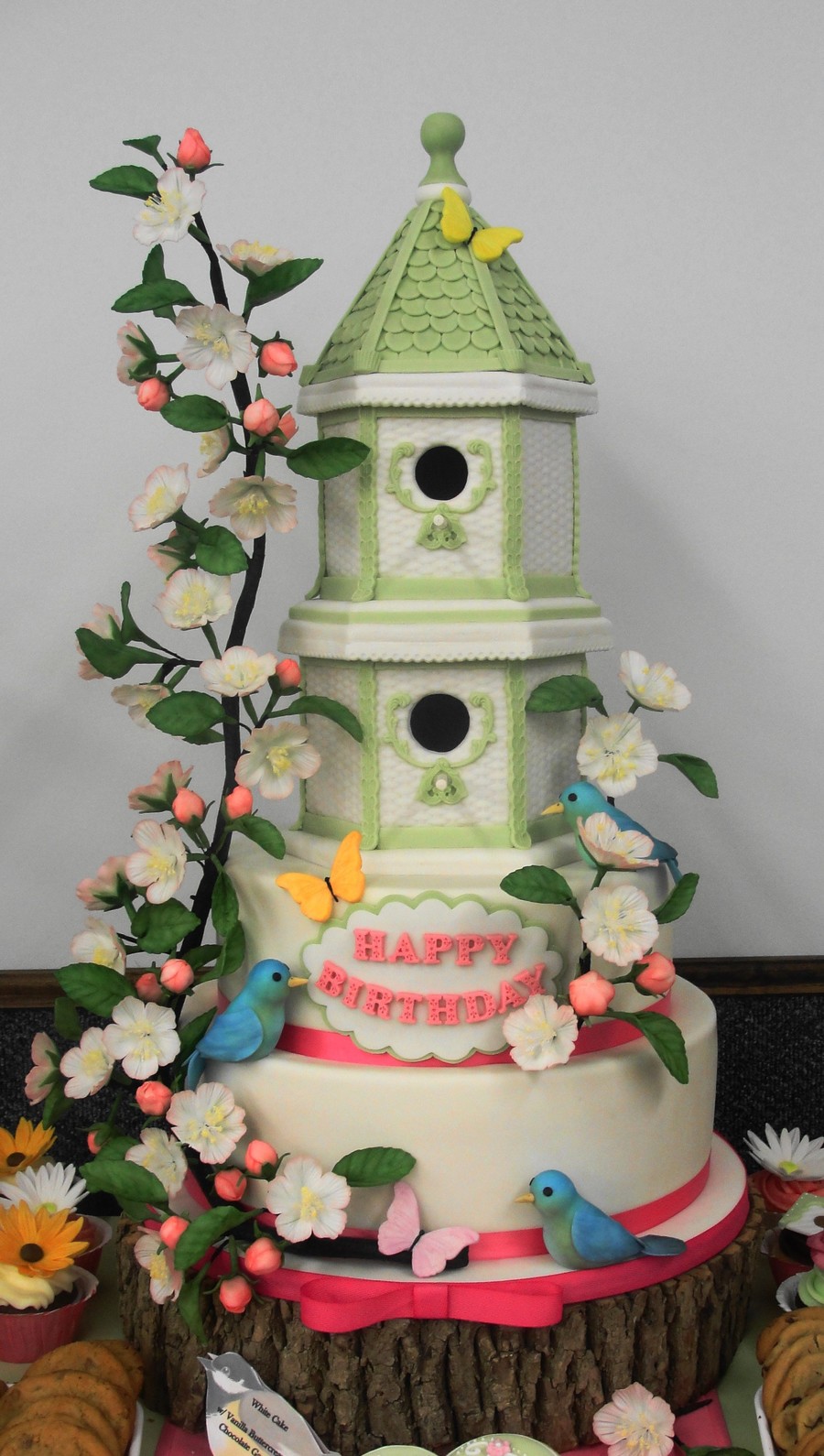 Spring Bird House Cake