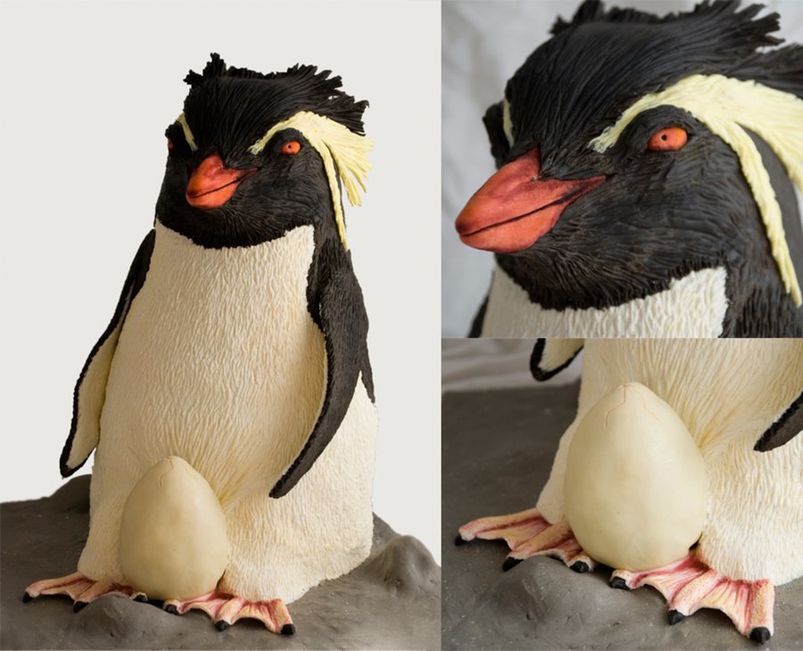 Rockhopper Penguin Baby Shower Cake. - CakeCentral.com