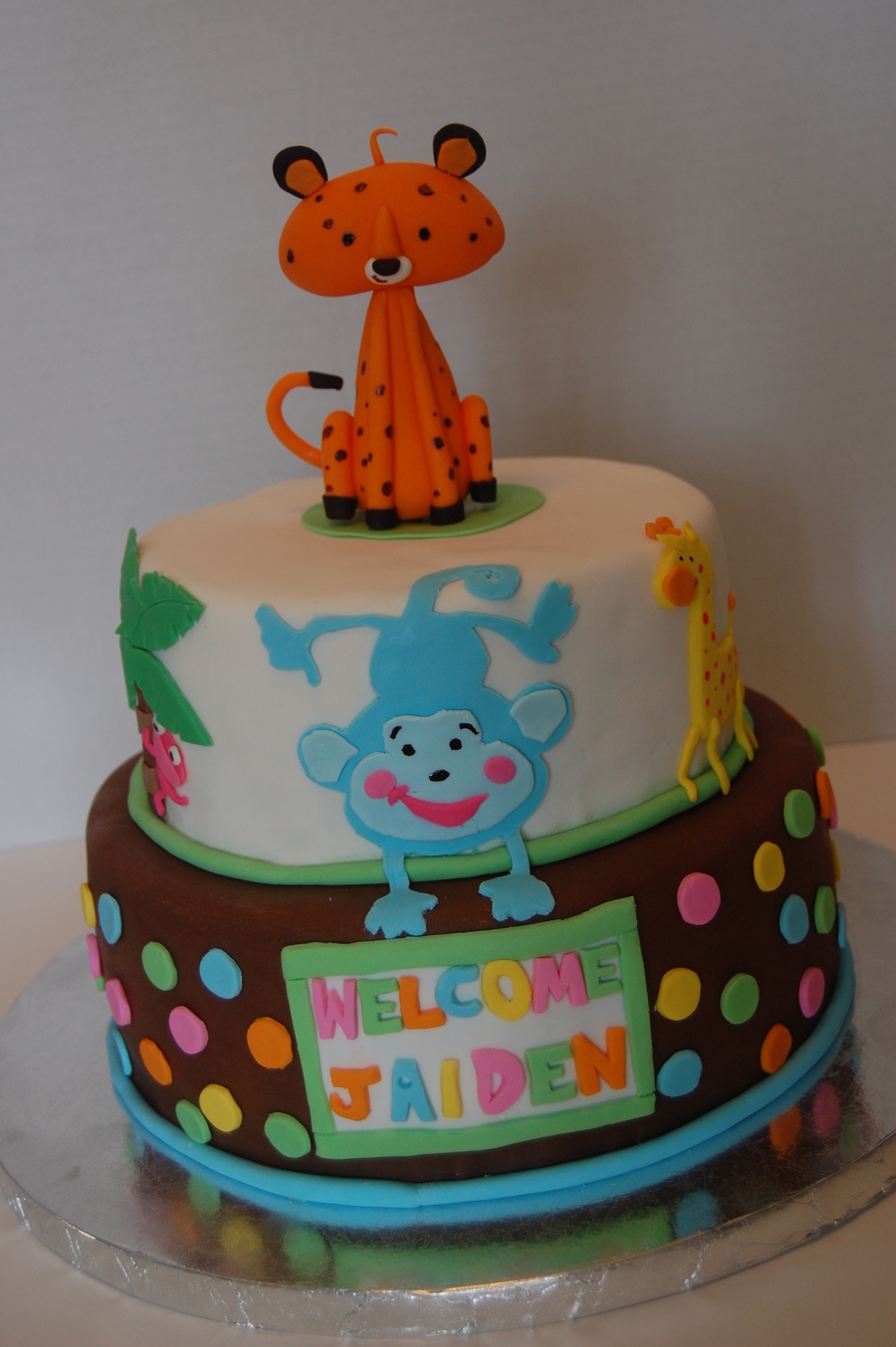 Jungle Theme Baby Shower Cake Cakecentral Com