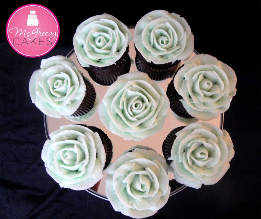 Rose Buttercream Cupcakes