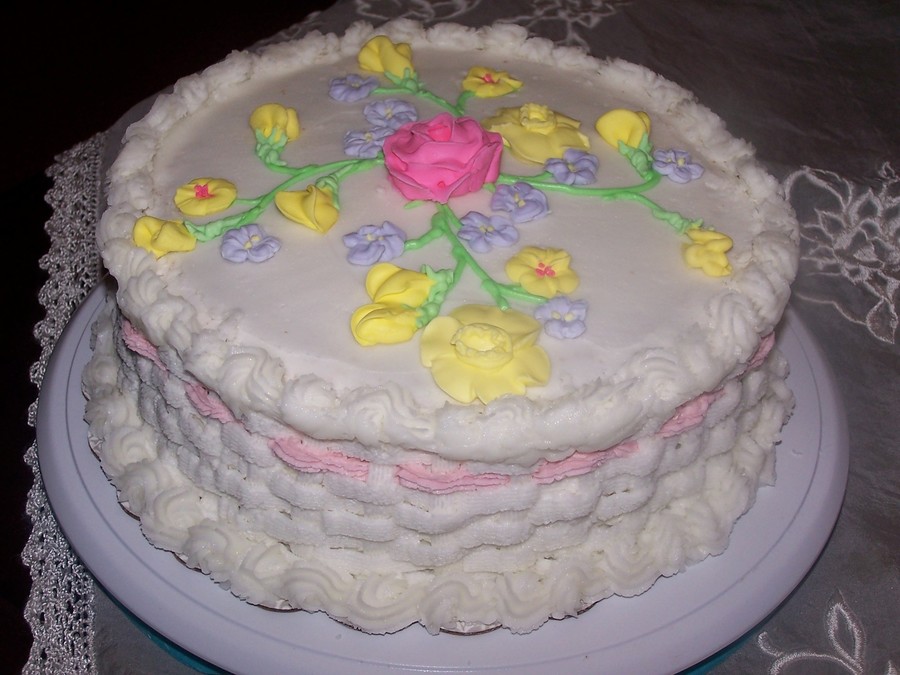 Wilton Flowers And Cake Design Final Cake