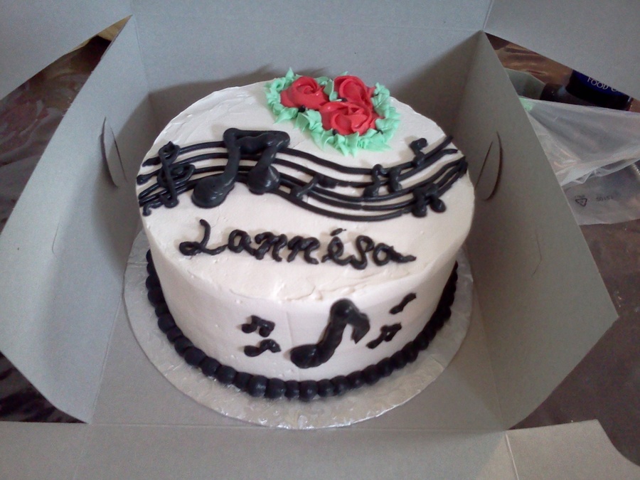 Music Notes Cake