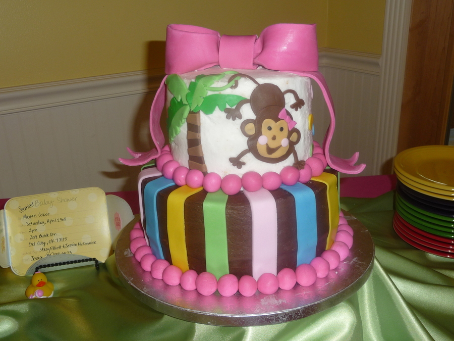 Girl Monkey Baby Shower