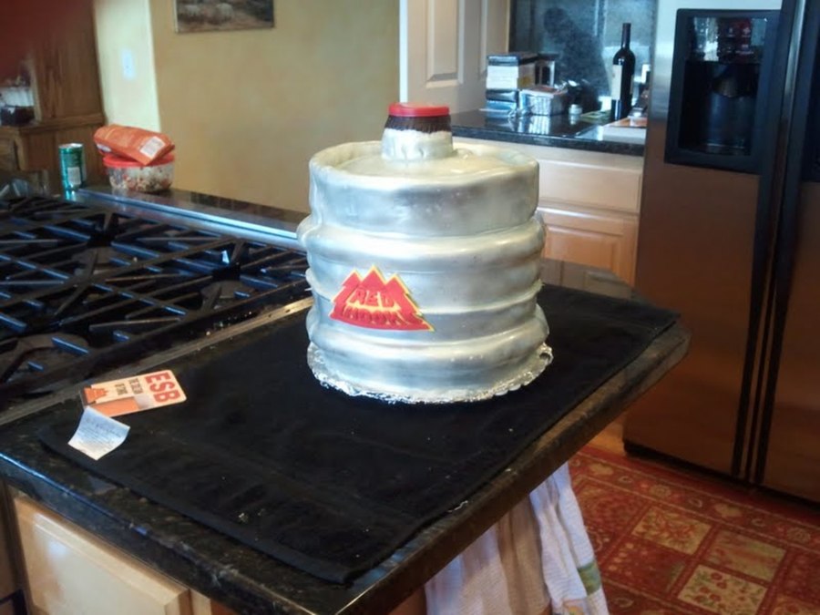 Red Hook Keg Cake
