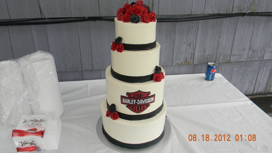 Harley Davidson Wedding Cakecentral Com