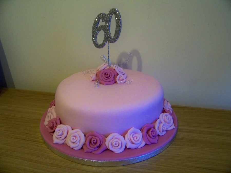 Pink Rose Birthday Cake