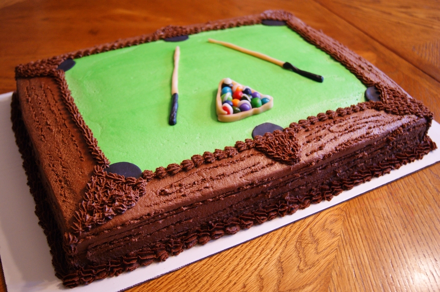 Pool Table Cake For Terry