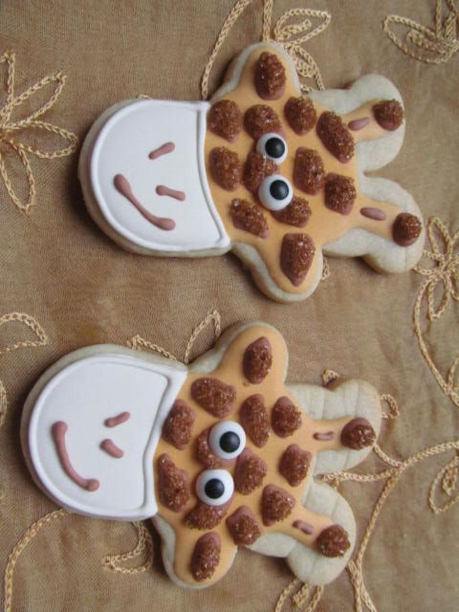 Giraffe Baby Cookies Thanks To Sugarbelle For The Design Idea And