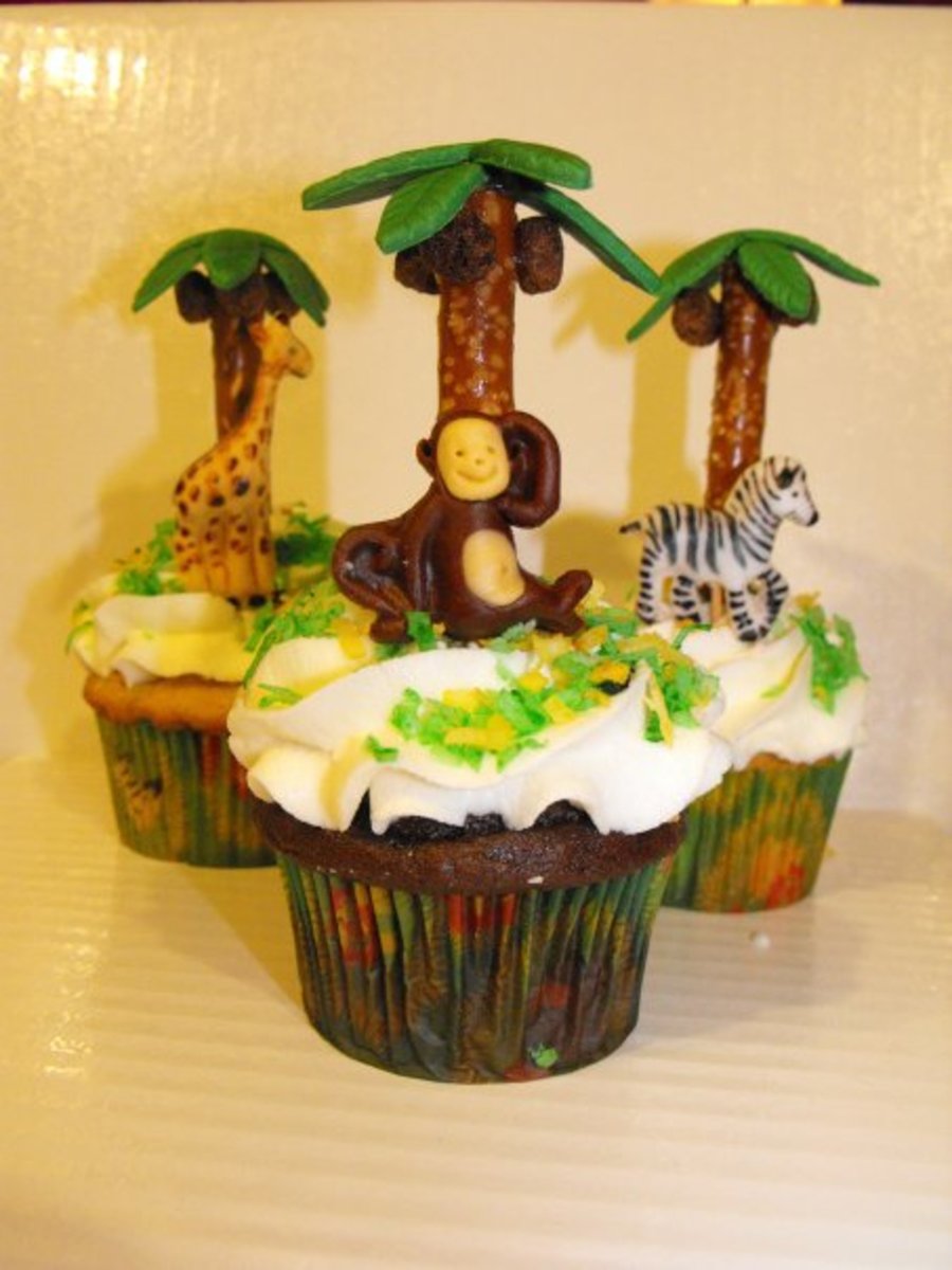 Safari Animal Cupcakes