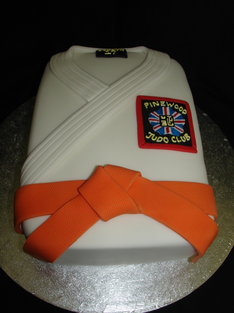 Judo Shirt Fondant Cake
